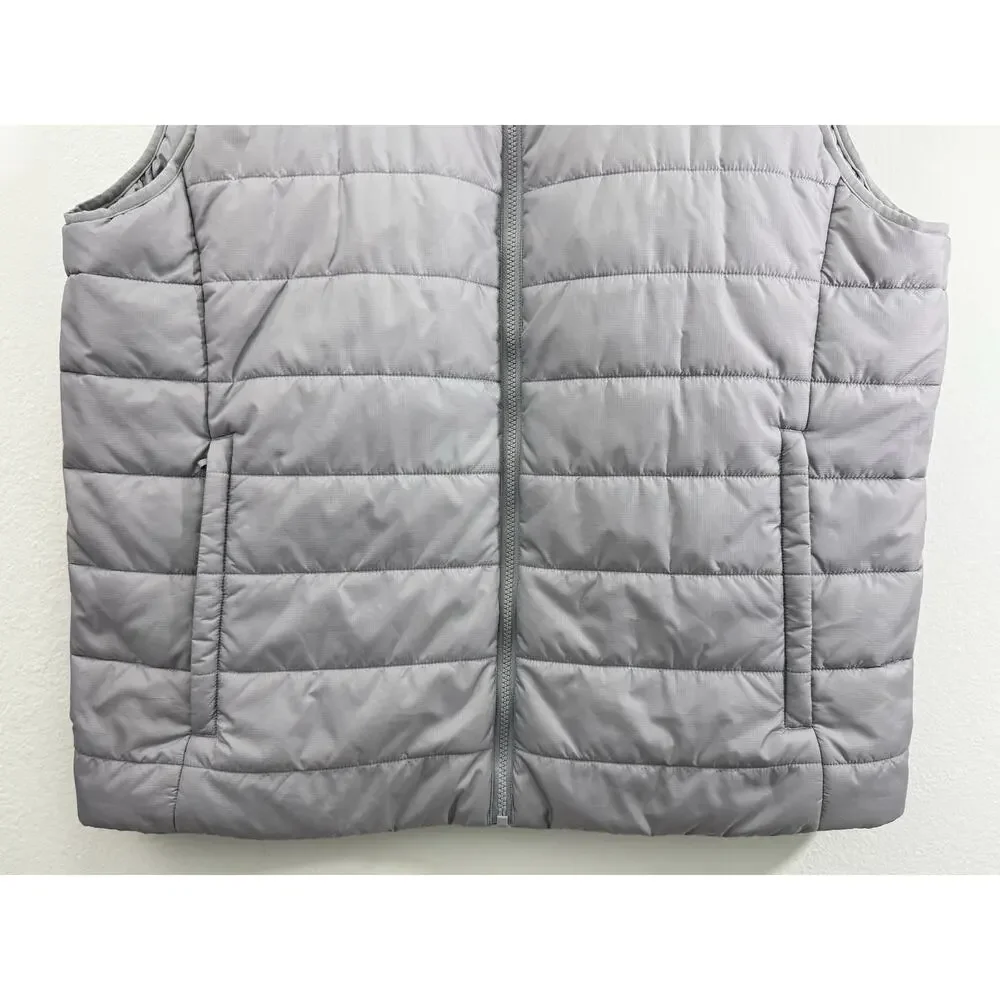 The North Face Flare Quilted Full Zip Vest Gray XL NF0A7UX2 Men Insulated